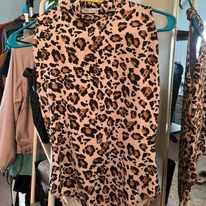 Animal Print Zara Body Suit Size Small